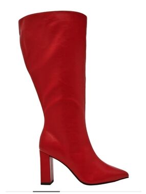Wild Pair Isah Block Heel Boot Knee High NIB